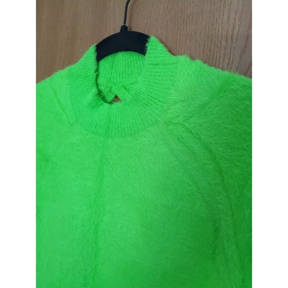 Savage X Fenty Fluff It Up Backless Catsuit Green Fuzzy Soft Jumpsuit 3X New - Picture 3 of 9
